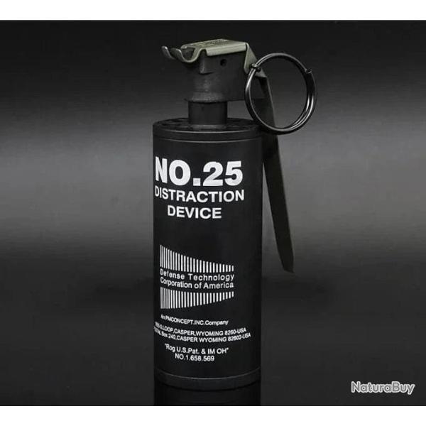 Grenade factice m�tal NO.25 rouge - Noir