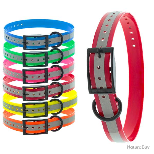 Colliers X-TREME r�fl�chissant rouge CANIHUNT marque Fran�aise