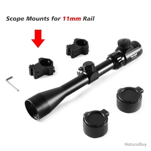 Lunette de vis�e 3-9x40 BSTSIGHT lumineux - 11mm