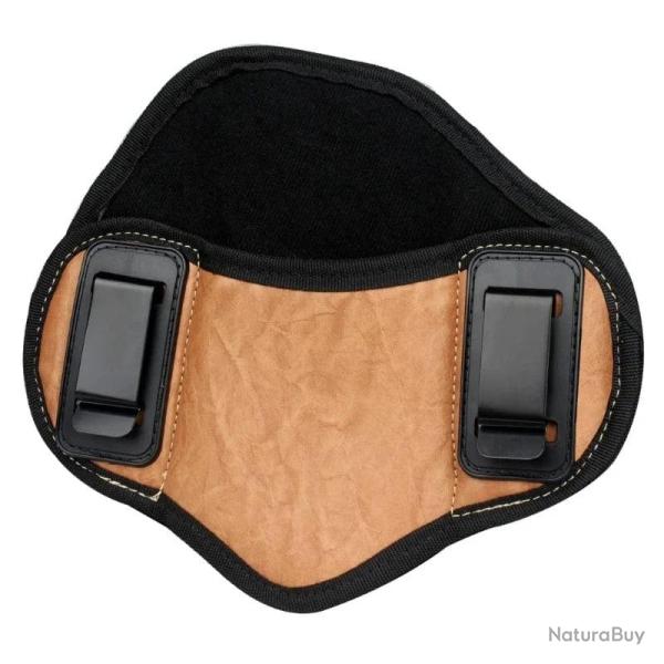 Holster dissimul� cuir PU Glock main droite - Marron