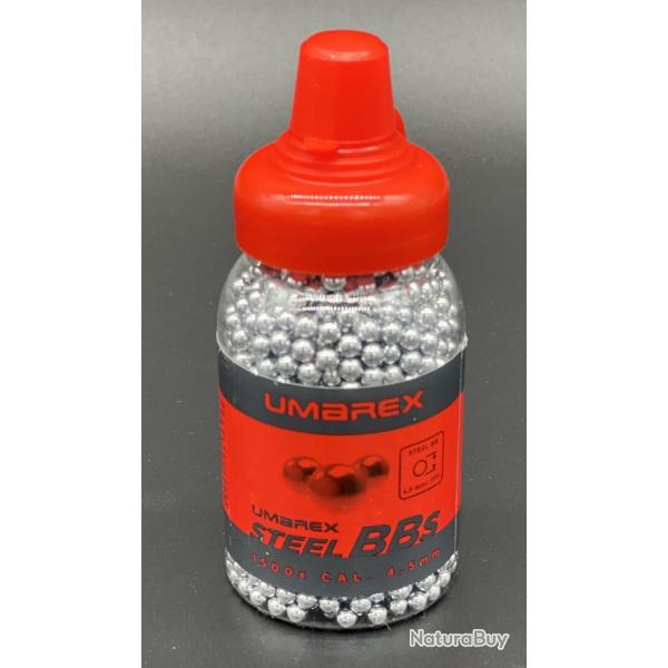 Biberon de 1500 billes acier 4,5mm BB's Umarex