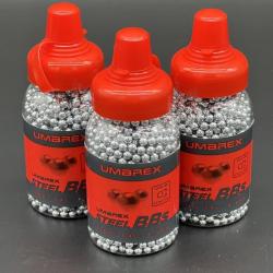 3X Biberons de 1500 billes acier 4,5mm BB's Umarex