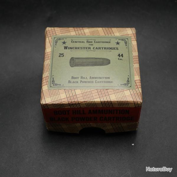 Boite vide Vintage pour cartouches calibre 44-40 Winchester Western poudre noire