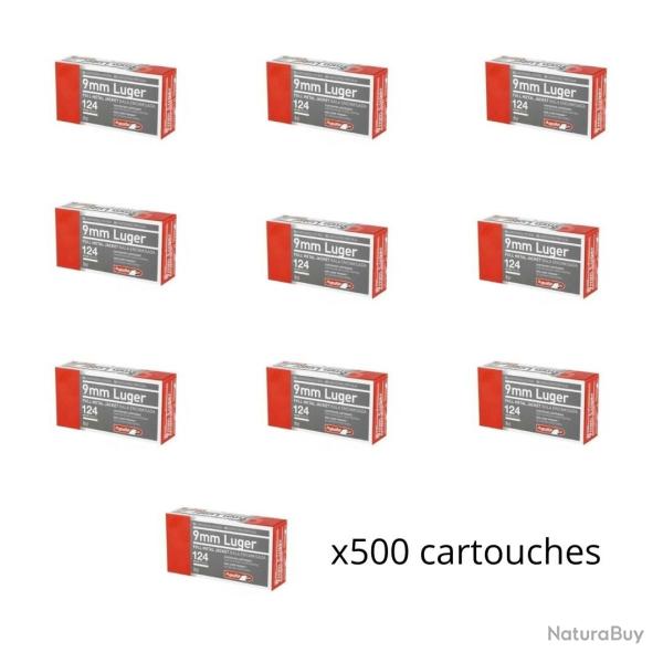 Munitions AGUILA cal.9mm fmj 124gr par 500