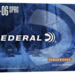 20 BALLES 30.06 FEDERAL POWERSHOK 180G