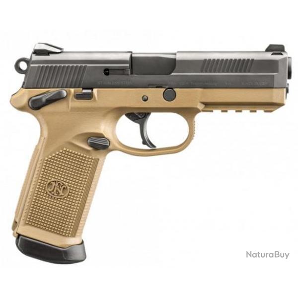 PISTOLET FN HERSTAL FNX FDE/BLACK CALIBRE .45ACP