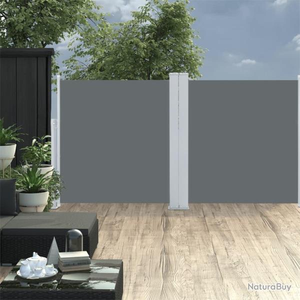 Auvent lat�ral r�tractable Anthracite 120 x 600 cm