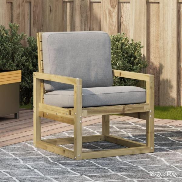 Chaise de jardin 57,5x63x76 cm bois de pin impr�gn�