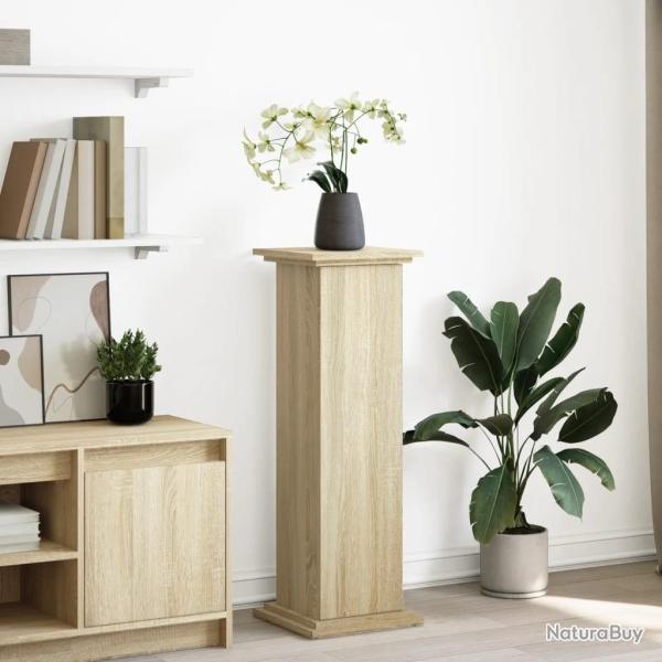 Pi�destal avec rangement ch�ne sonoma bois d'ing�nierie