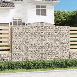 Panier de gabions arqu&eacute; 300x30x200/220 cm Fer galvanis&eacute;