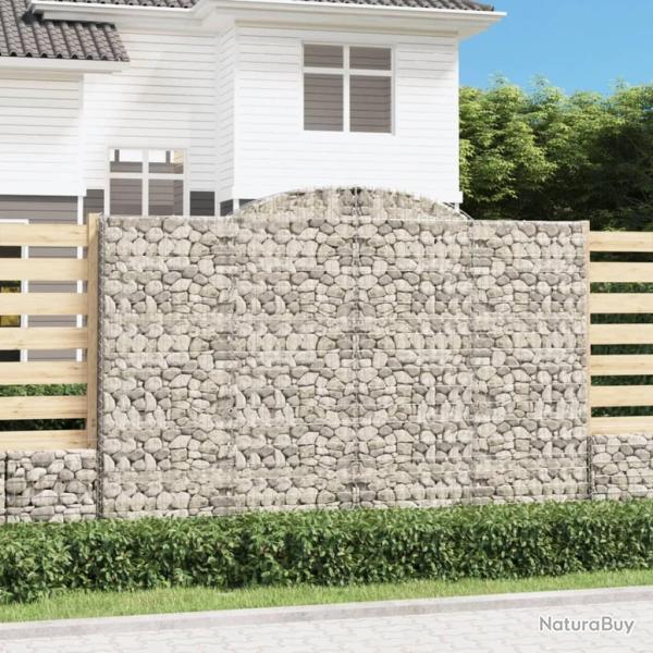 Panier de gabions arqu� 300x30x200/220 cm Fer galvanis�