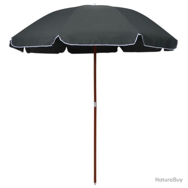 Parasol de jardin avec m�t en acier 240 cm anthracite