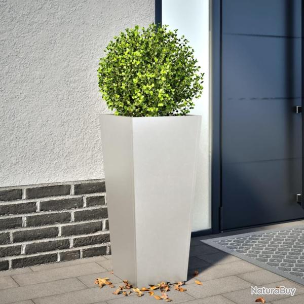 Jardinire 35x35x75 cm acier inoxydable