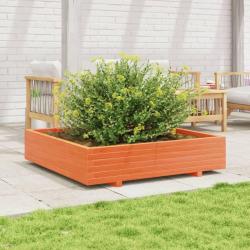 Jardini&egrave;re cire marron 110x110x26,5 cm bois de pin massif