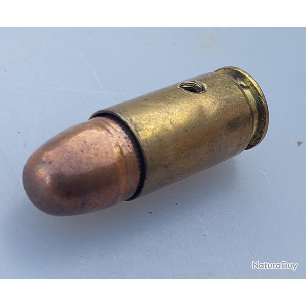 Cartouche neutralis�e - 9mm - Geco -  Ogive blind� nez rond cuivr� avec rayure 158grains