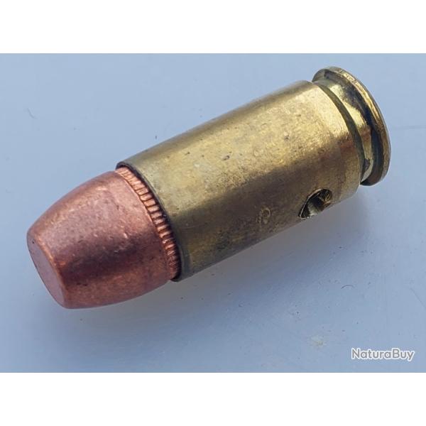 Cartouche neutralis�e - 9mm - Geco -  Ogive blind� nez rond tronqu� cuivr� rainur� 159 grains