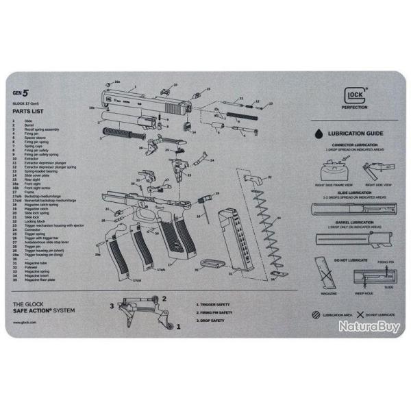 TAPIS DE D�MONTAGE GRIS - GLOCK