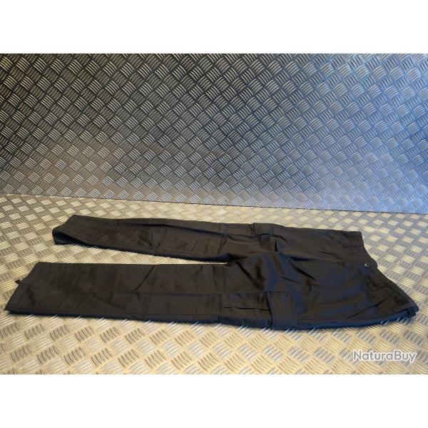 pantalon enfant garcon type bdu noir mil-tec taille xl neuf