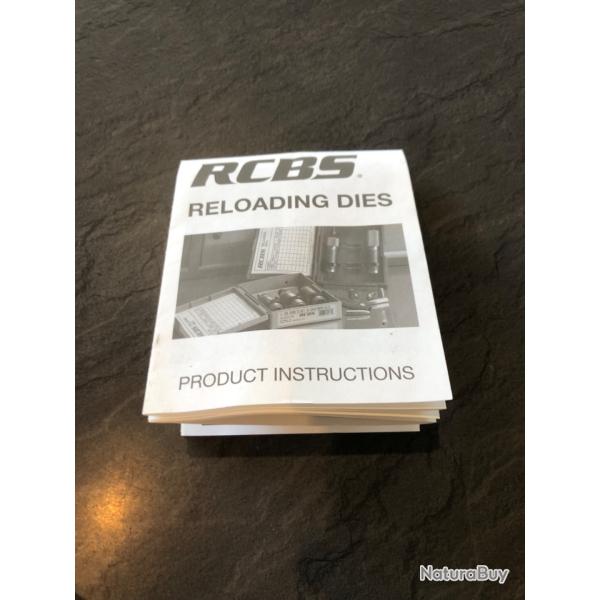 Notice pour presse de rechargement originale RCBS