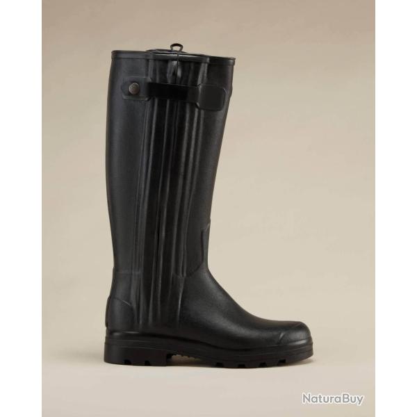 Bottes Chasseur homme doubl�es n�opr�ne noires LE CHAMEAU-40-39