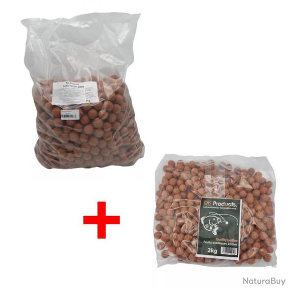 Pack de bouillettes Tutti Fruitti 5kg + 2kg Dk Quality Fruits exotiques