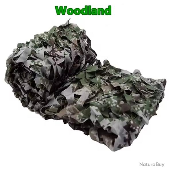 Filet de camouflage Woodland (3 m�tres x 4 m�tres) (4)