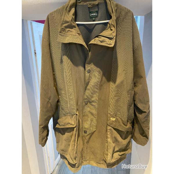 veste  de chasse XL le chameau  proche du neuf