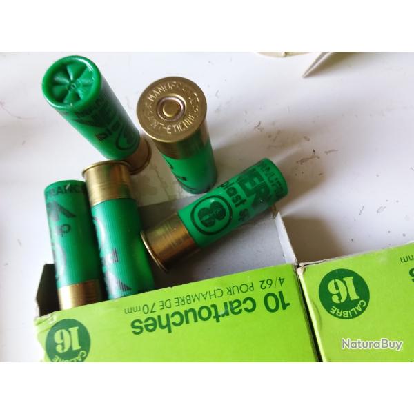 Un lot de cartouches VERA MANUFRANCE calibre 16