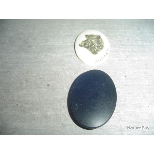 calotte t�te de sanglier aspect ivoire neuve