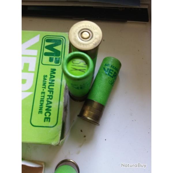 Un lot de deux boites de cartouches  MANUFRANCE,  VERA PLAST calibre 16