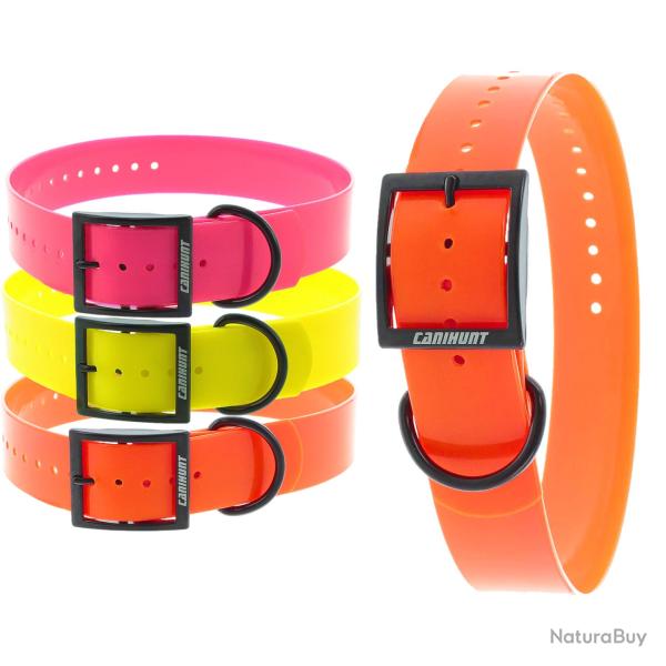 Colliers X-TREME boucle double 38mm orange CANIHUNT marque Fran�aise