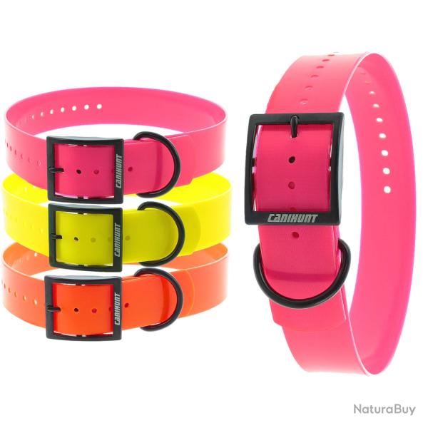 Colliers X-TREME boucle double 38mm rose CANIHUNT marque Fran�aise