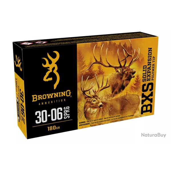 CARTOUCHES BROWNING 30-06 SPRG  BXS 180 gr