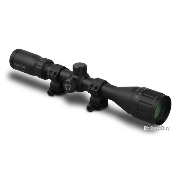 Lunette de visee FIGHTER 4-12�40 A.O. avec anneaux, r�ticule balistique, objectif ajustable - KONUS