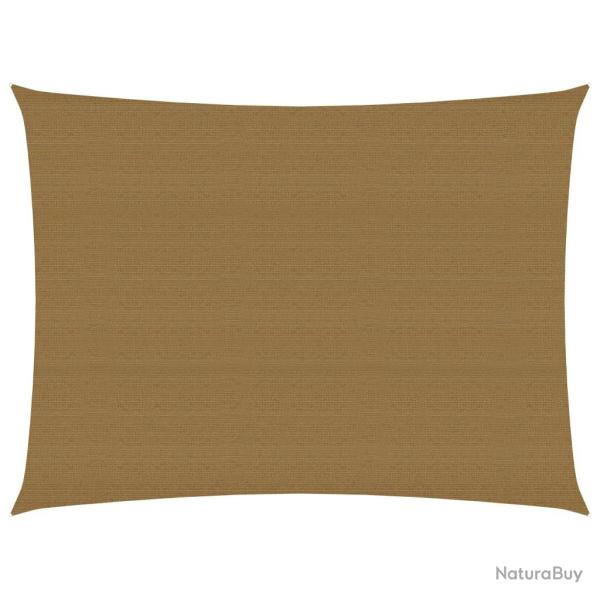 Voile d'ombrage 160 g/m� taupe 3 x 4 m PEHD 02_0009314