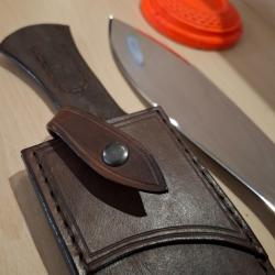 Poignard BOWIE avec &eacute;tui Cuir v&eacute;ritable