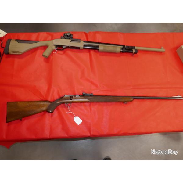 Carabine MAUSER ES 340 B en 22 Lr avec hausse de match