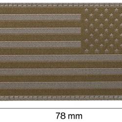 USA Drapeau Patch PVC Reversed