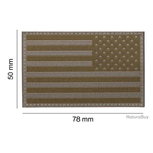 USA Drapeau Patch PVC Reversed