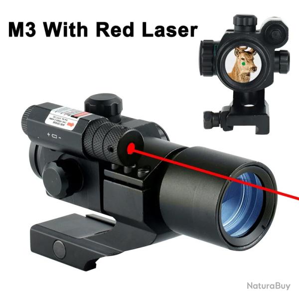 Lunette de vise quotidienne M3 LASER ROUGE - LIVRAISON GRATUITE- PAIEMENT 3/4 FOIS !