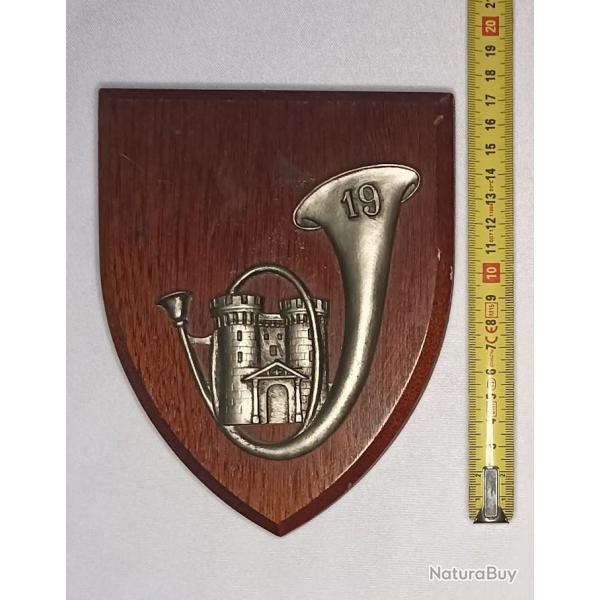Souvenir insigne mural 19�me Bataillon Chasseur mecanique vintage