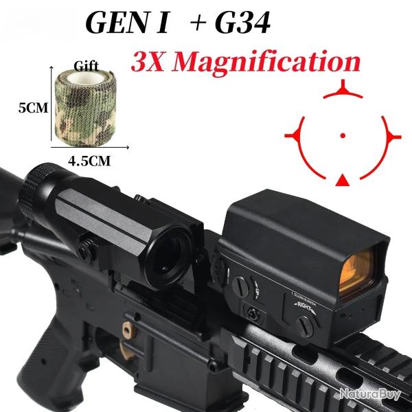 Lunette holographique Isabel II Red Dot Sight, GEN I G34-PAIEMENT 3/4 FOIS !!!
