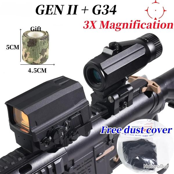 Lunette holographique Isabel II Red Dot Sight, GEN 2+ G34-PAIEMENT 3/4 FOIS !!!