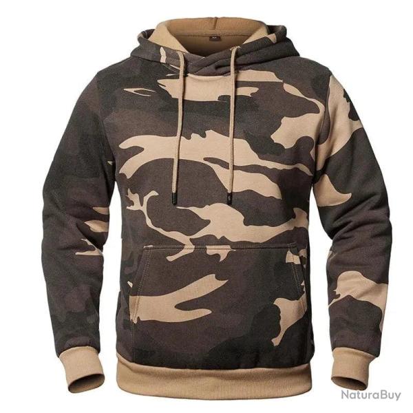 Sweat � capuche WarCore Alpha Harajuku Camouflage marron