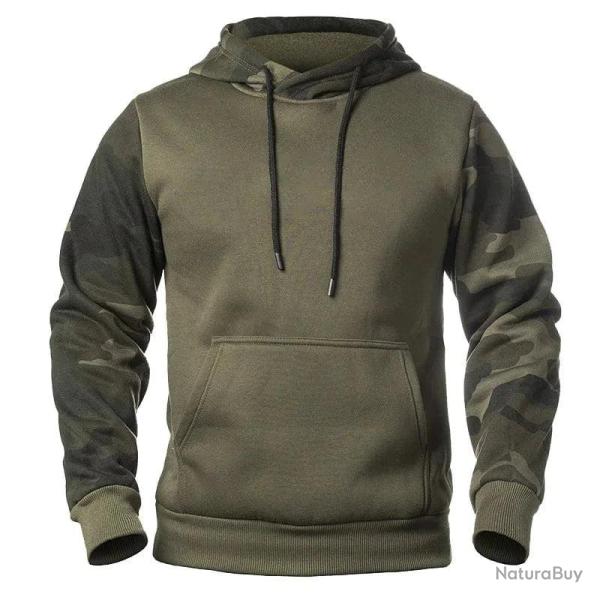 Sweat � capuche WarCore Alpha Harajuku Vert arm�e