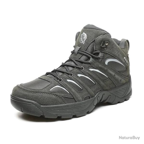 Chaussures combat StormTread ANKLE cuir Gris