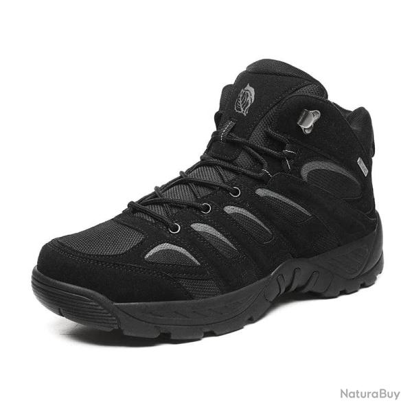 Chaussures combat StormTread ANKLE cuir Noir