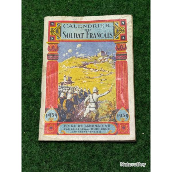 CALENDRIER DU  SOLDAT FRAN�AIS  1939. WW 2