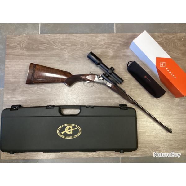 Pierre artisan express Chambord calibre 8X57 jrs avec KAHLES helia 1-5x24 SR + montage pivot Reck sr