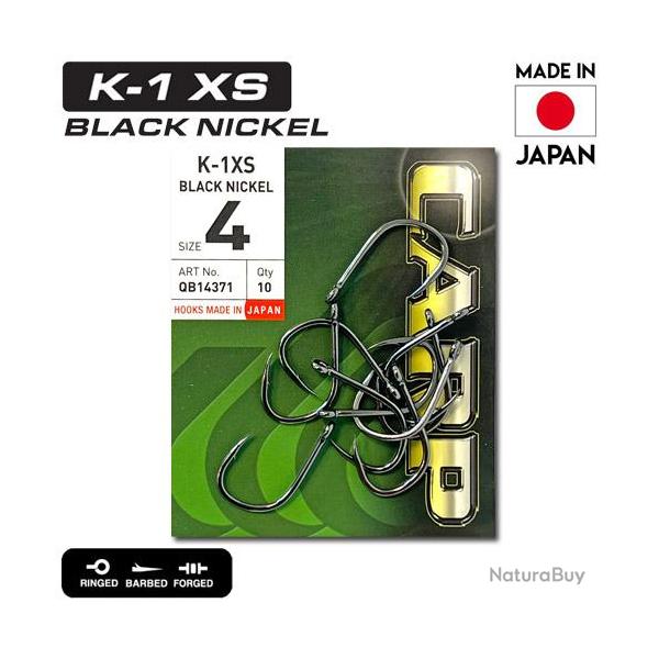 Hame�on Hayabusa K-1 XS Black Nickel (par 10) n� 4